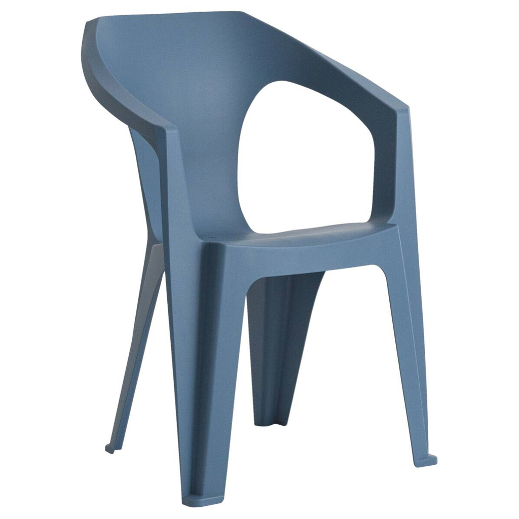 Toomax Stapelstuhl Marina rauchblau Kunststoff B/H/L: ca. 55x83x59 cm