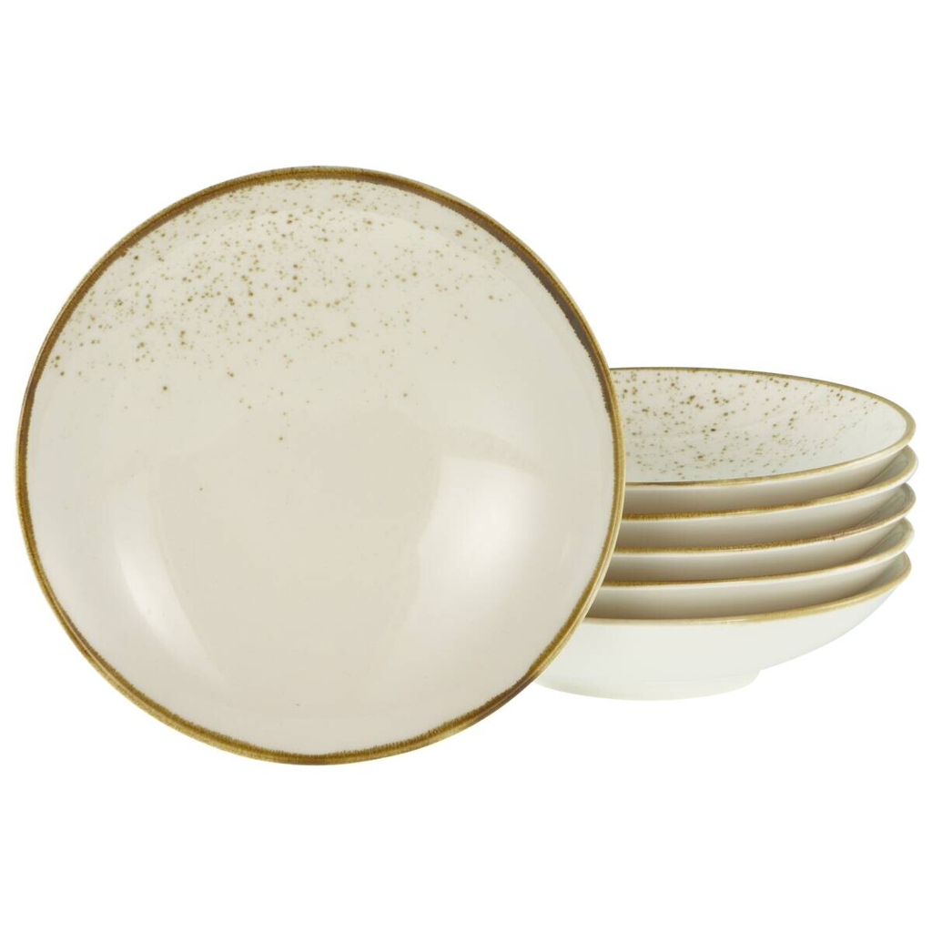 CreaTable Tellerset Nature Collection creme Steinzeug