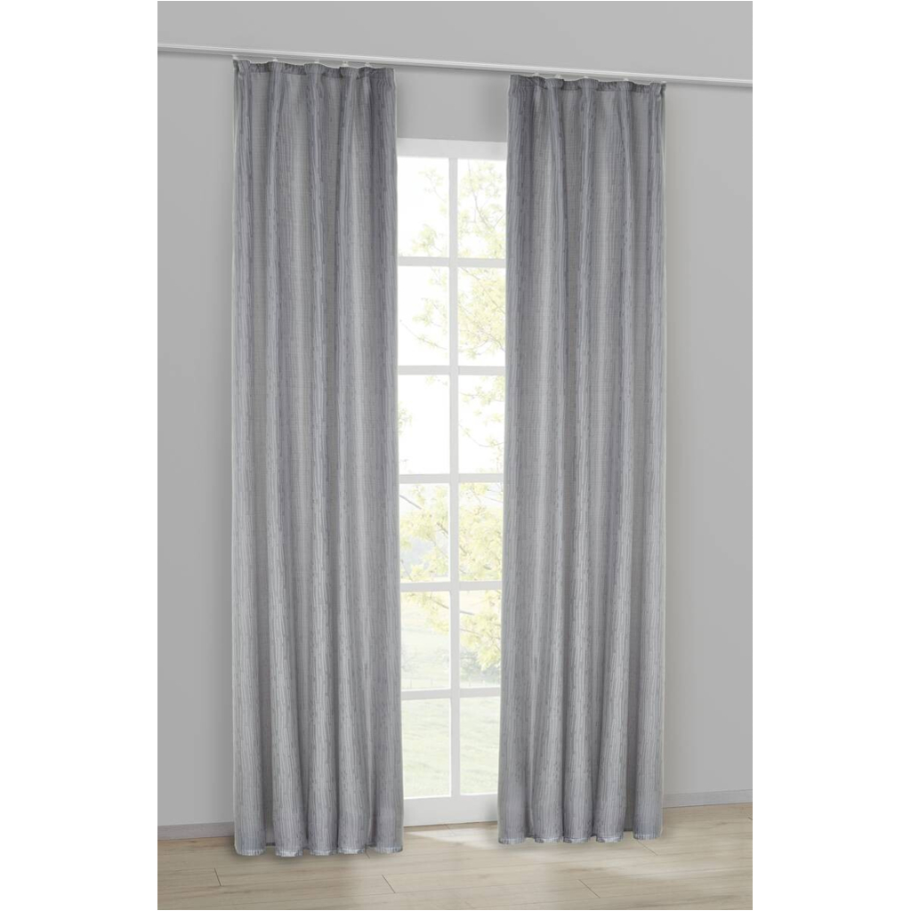 silver edition Dekovorhang Tessin silber B/L: ca. 140x245 cm