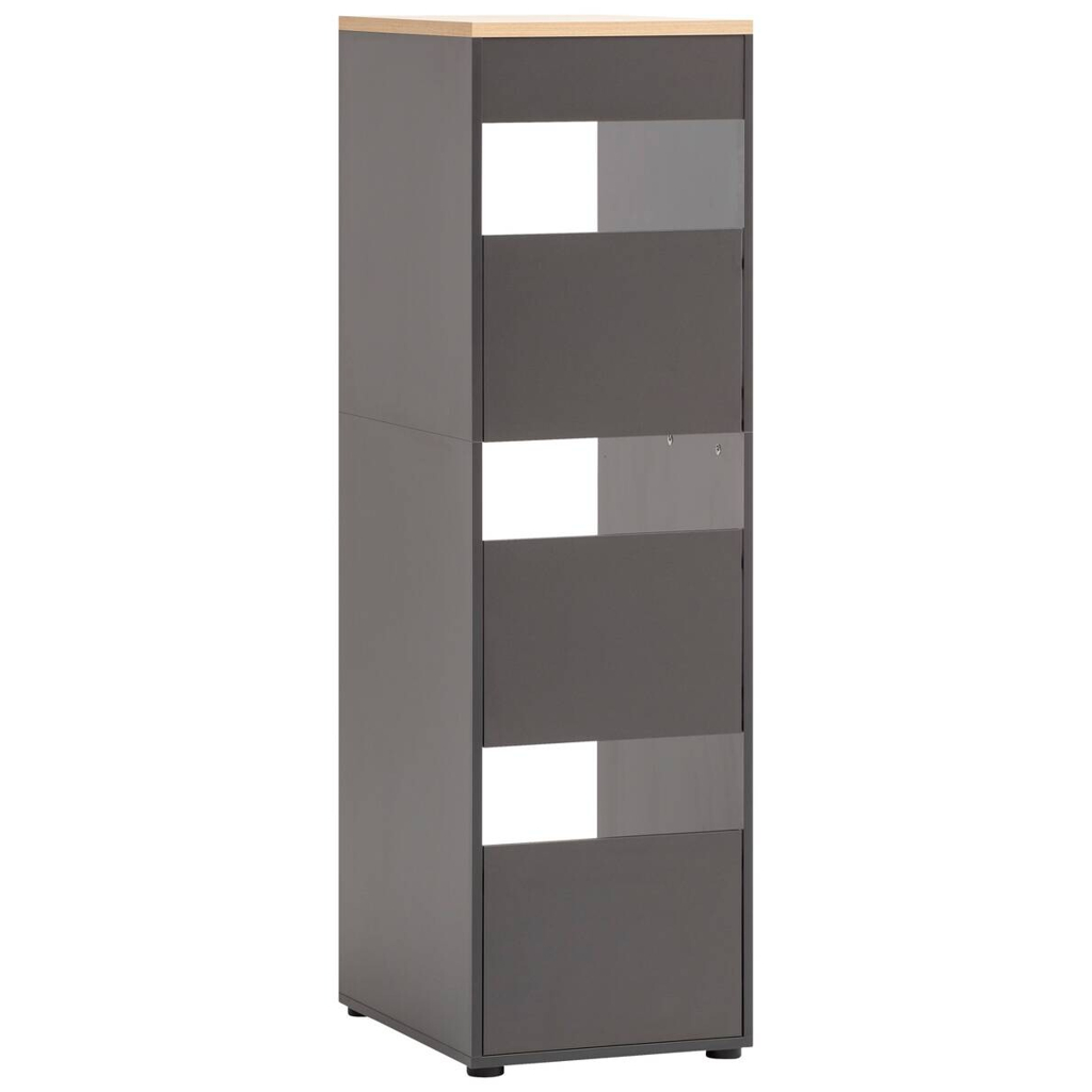 Hochschrank Solea anthrazit Eiche hell Nachbildung B/H/T: ca. 45,1x154,7x60 cm