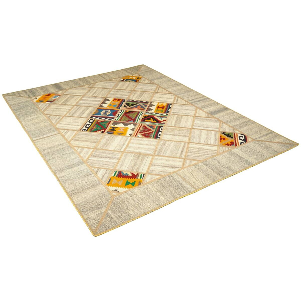 PersaTepp Teppich Kelim Tekkehdouz beige B/H/L: ca. 150x1x200 cm