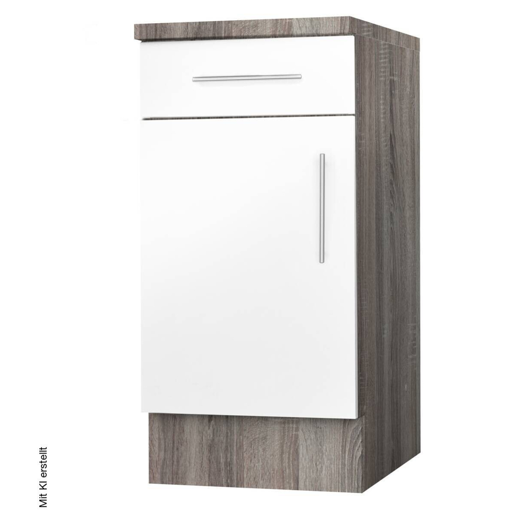 Unterschrank weiß Hochglanz B/H/T: ca. 40x82x57 cm
