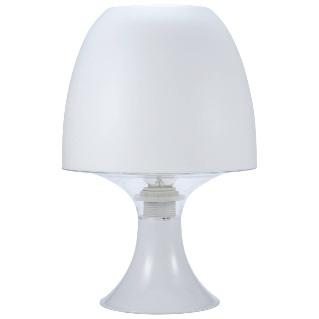 POCOline Tischleuchte Sveta weiß Kunststoff H: ca. 24 cm E14 1 Brennstellen