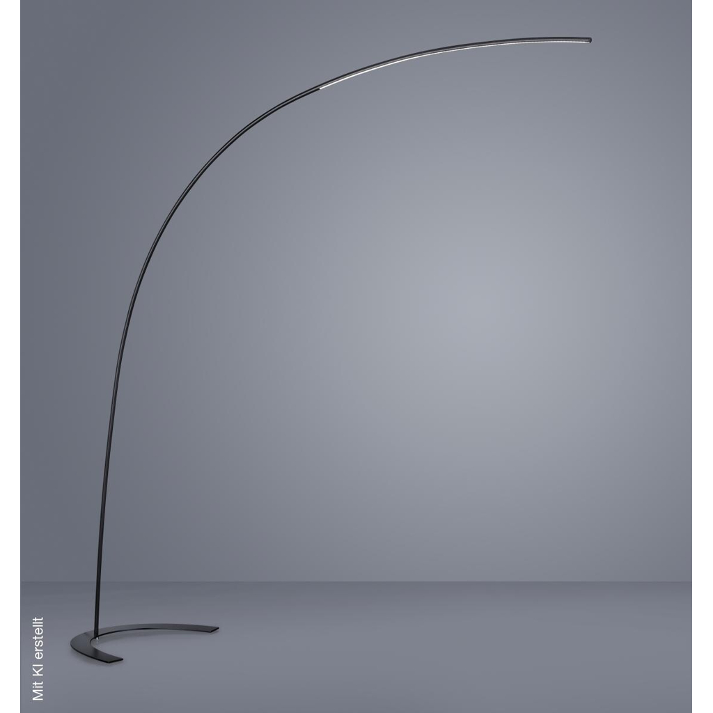 TRIO Stehlampe Shanghai schwarz Metall B/H: ca. 65x210 cm