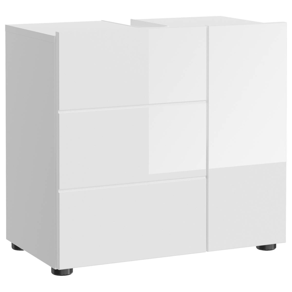 Waschbeckenunterschrank Vira weiß Hochglanz B/H/T: ca. 60x57x34 cm