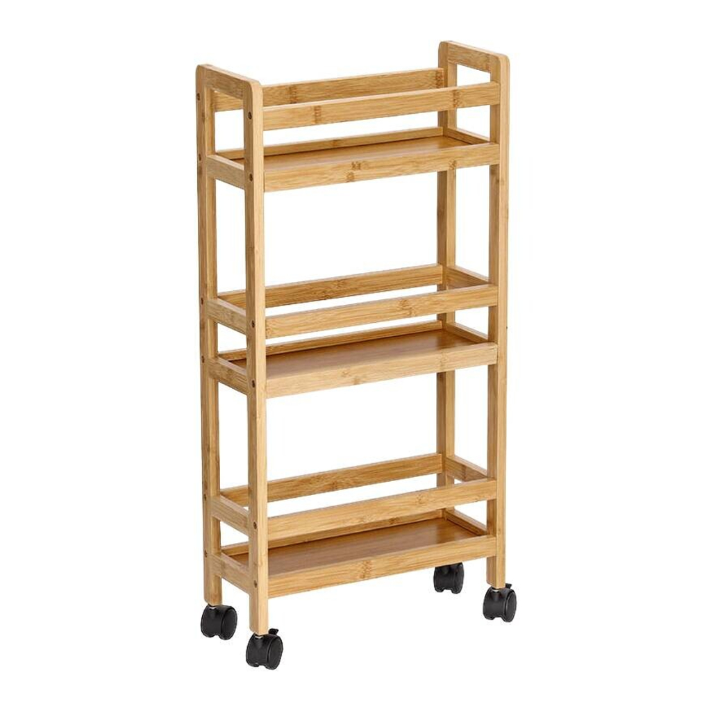Rollwagen natur Bambus B/H/L: ca. 15x74x36 cm