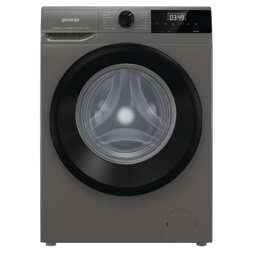 Gorenje Waschmaschine WNHEI84APSA/DE titanfarbig B/H/T: ca. 60x85x54 cm ca. 8 kg