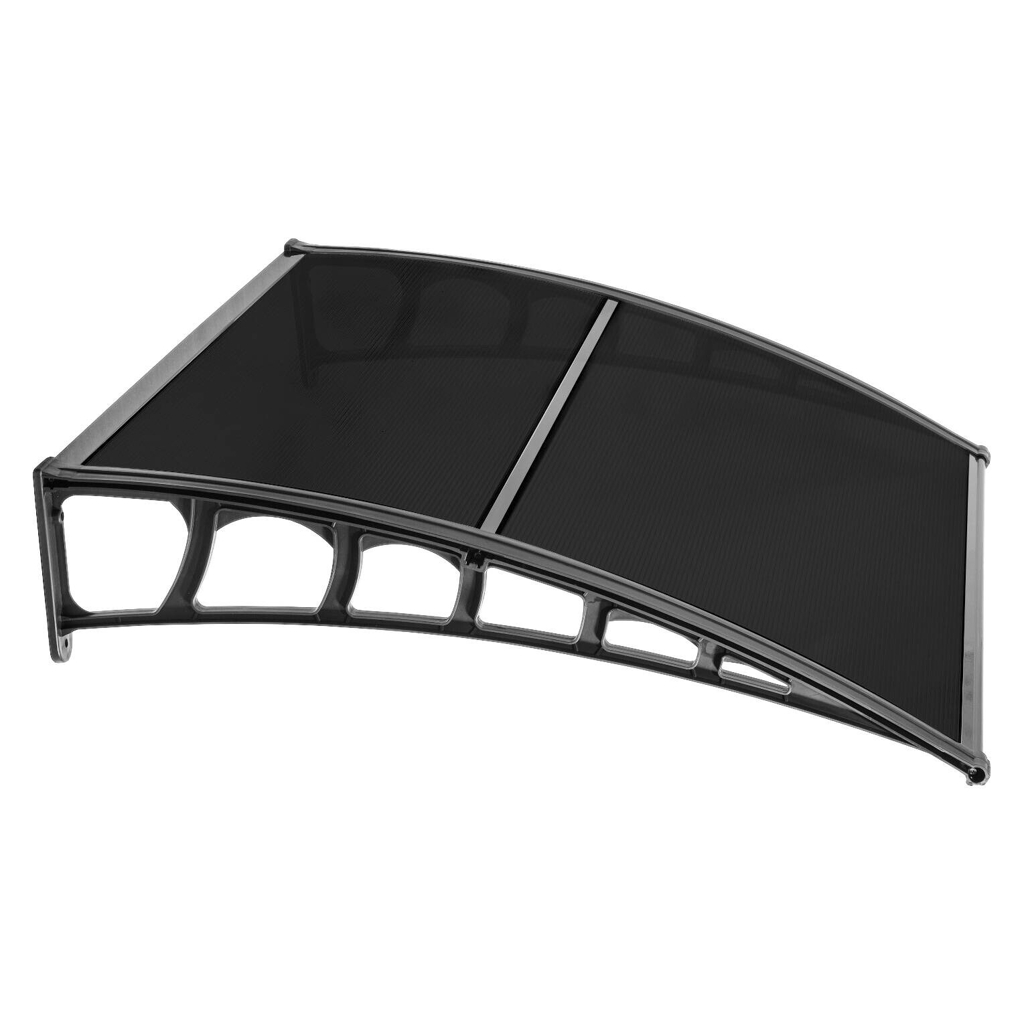 Brosplast Vordach schwarz B/H/L: ca. 120x23x105 cm