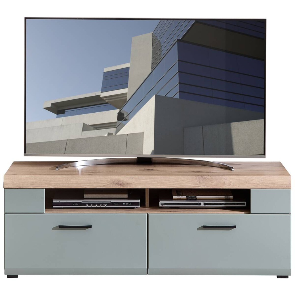 Lowboard Fun Plus 2 salbei Oak Eiche Viking Nachbildung B/H/T: ca. 140x51x47 cm