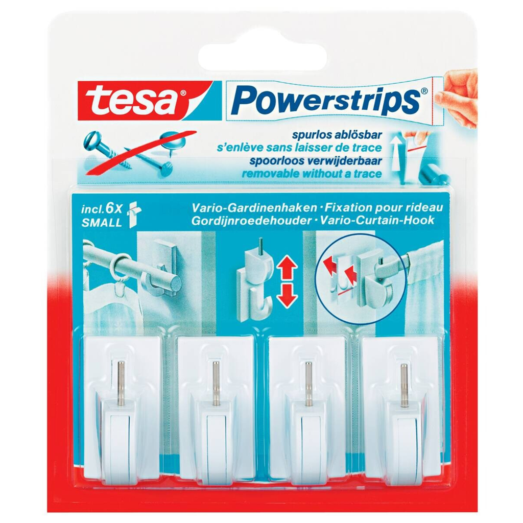 Powerstrips weiß Kunststoff B/H: ca. 2,8x4 cm