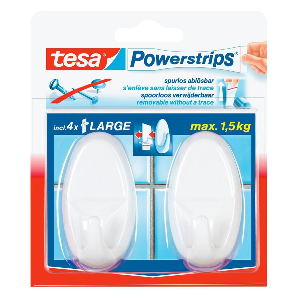 Powerstrips weiß Kunststoff B/H/L: ca. 36,8x69,4x22,9 cm