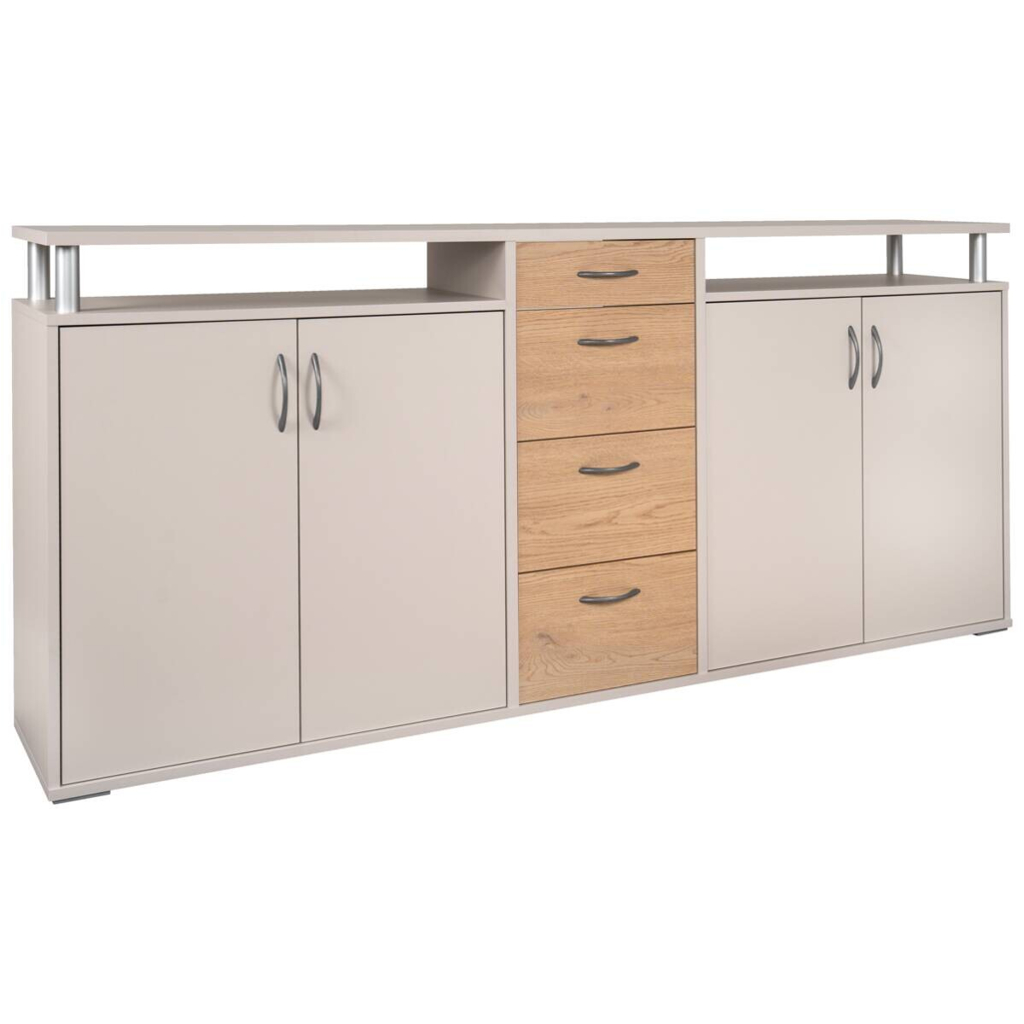 Sideboard Maximo Kaschmir Rivera Eiche Nachbildung B/H/T: ca. 208x94x38 cm