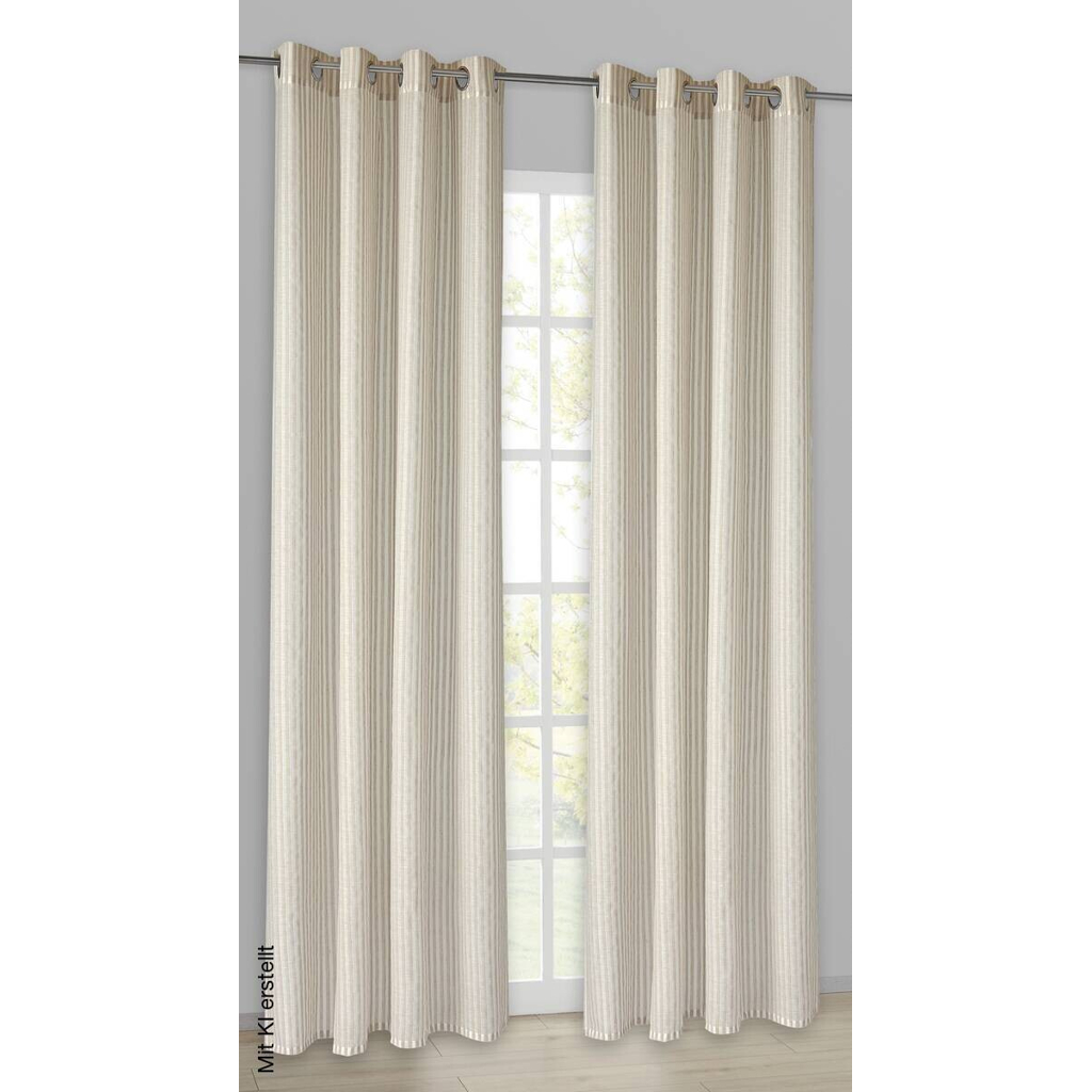 Esprit Ösenvorhang E-Sulva beige B/L: ca. 140x250 cm
