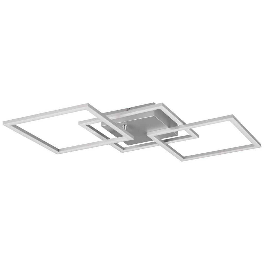 Reality LED-Deckenleuchte Trail titanfarbig Metall B/H/T: ca. 53x53x7 cm