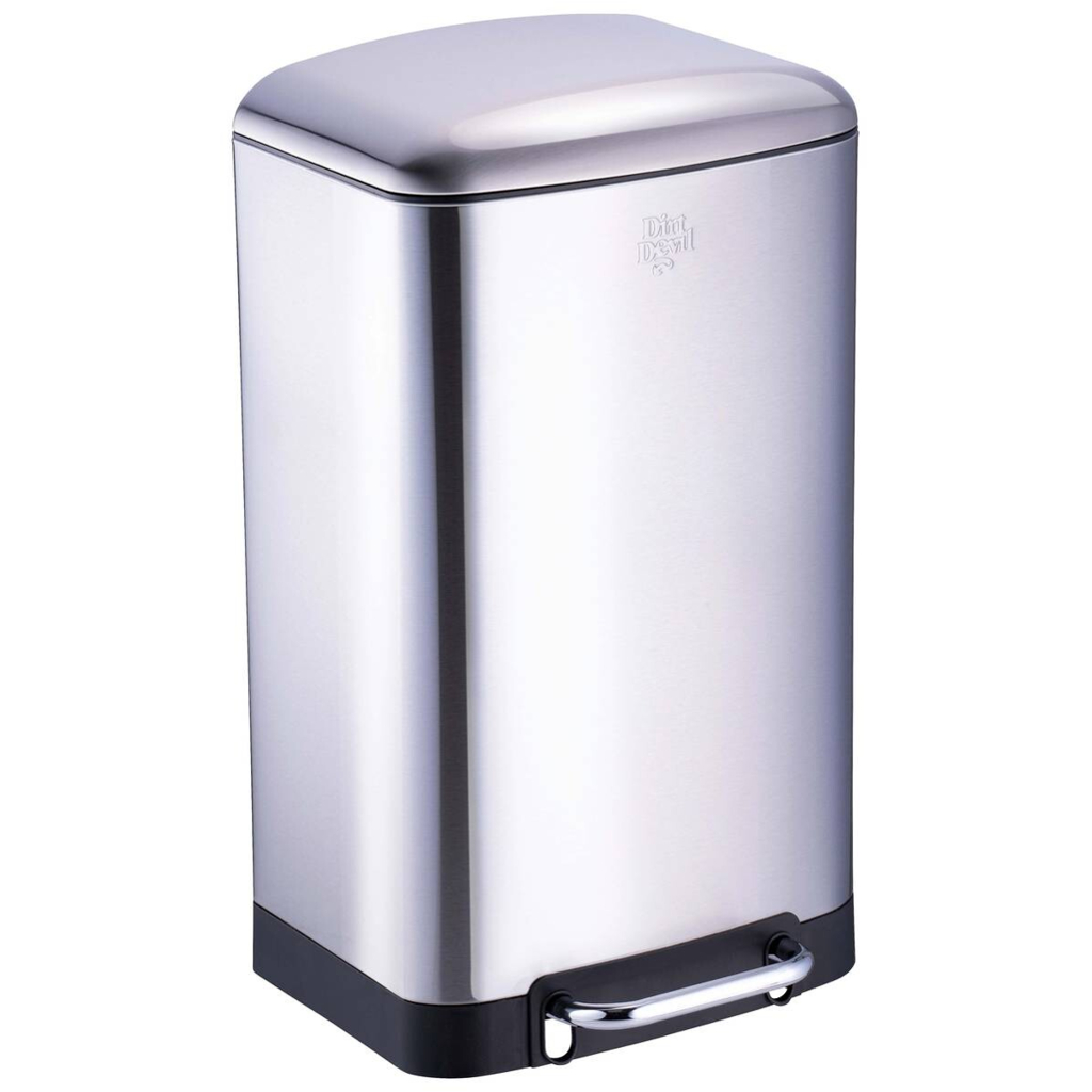 Dirt Devil Treteimer silber Edelstahl B/H/T: ca. 34,5x61,5x32,5 cm