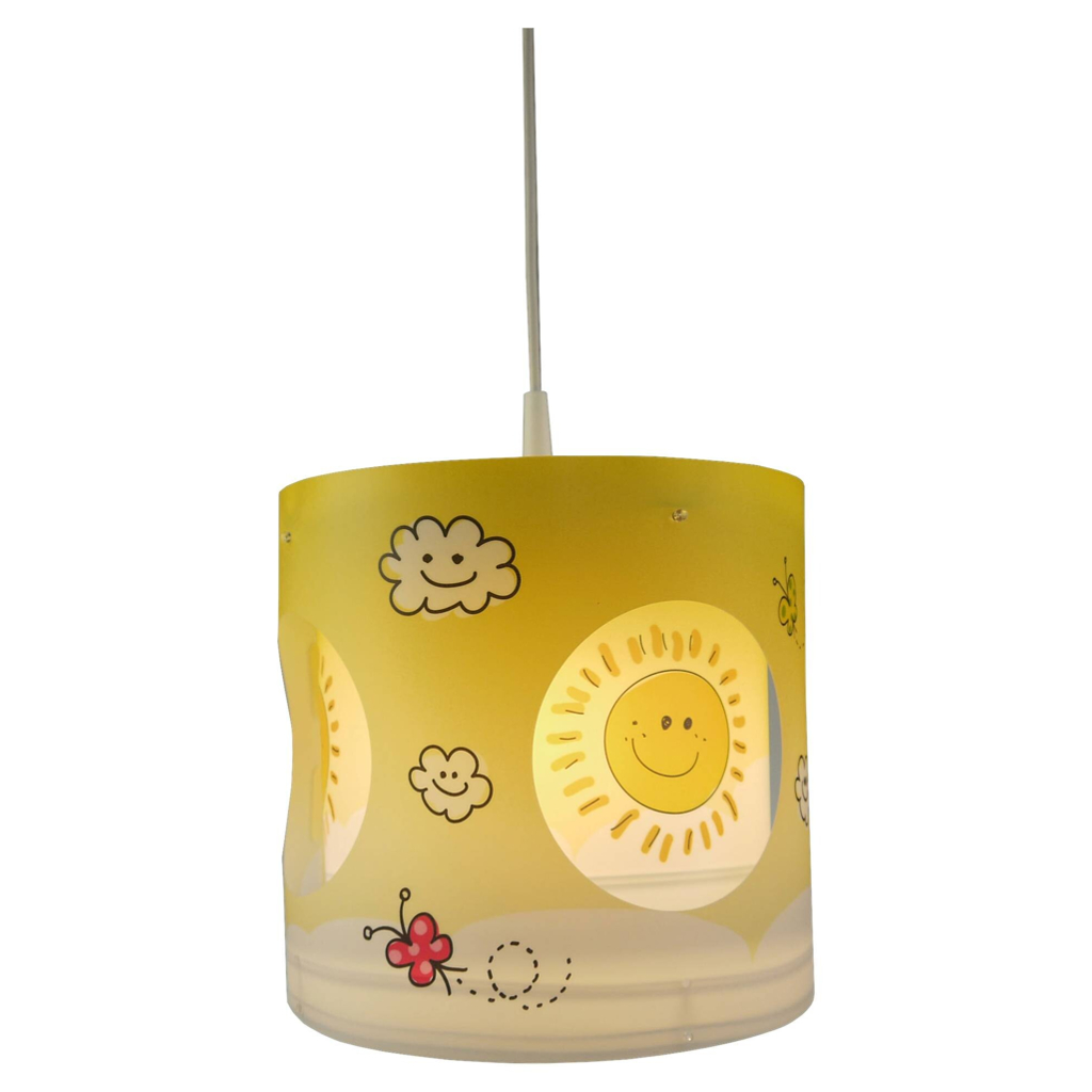 Niermann Dreh-Pendelleuchte Sunny gelb Kunststoff H/D: ca. 27x25 cm E27