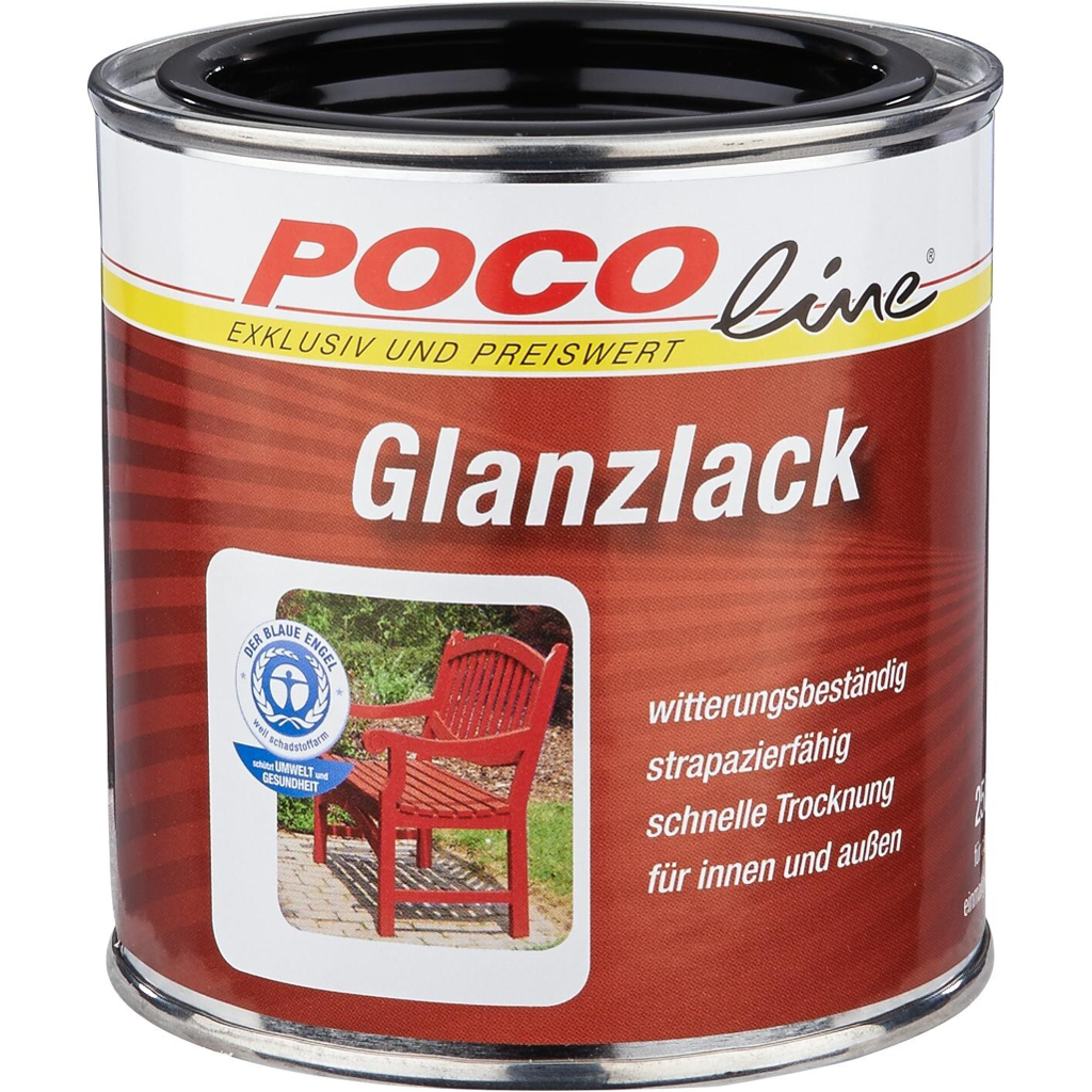 POCOline Acyl Buntlack tiefschwarz glänzend ca. 0,25 l
