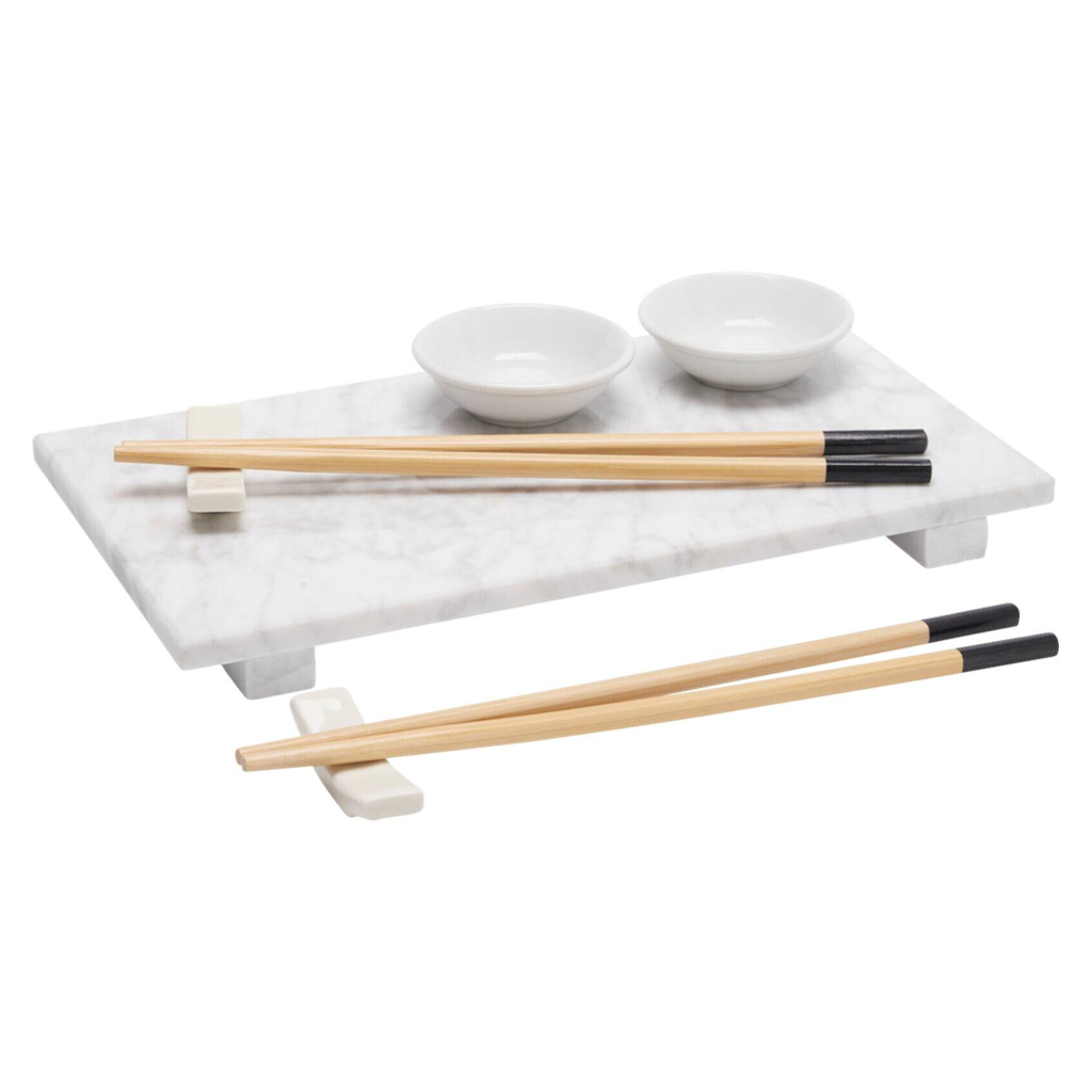Sushi Set 9tlg. weiß Marmor