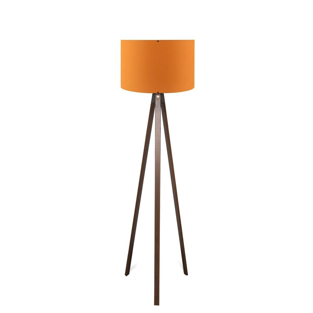 Opviq Stehlampe orange MDF PVC B/H/T/L/D: ca. 38x140x38x38x38 cm E27 1 Brennstellen