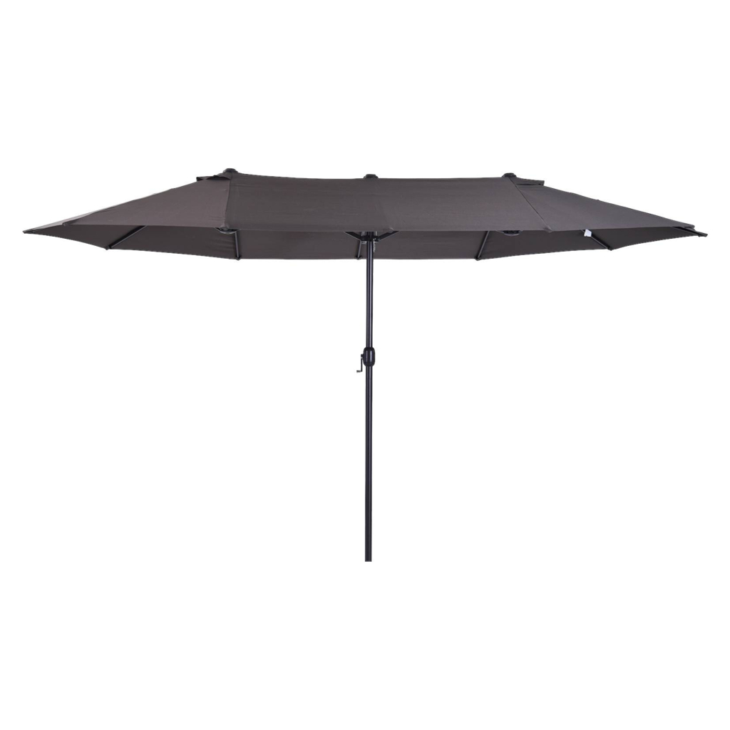 Outsunny Marktschirm grau Metall B/H/L: ca. 270x240x460 cm