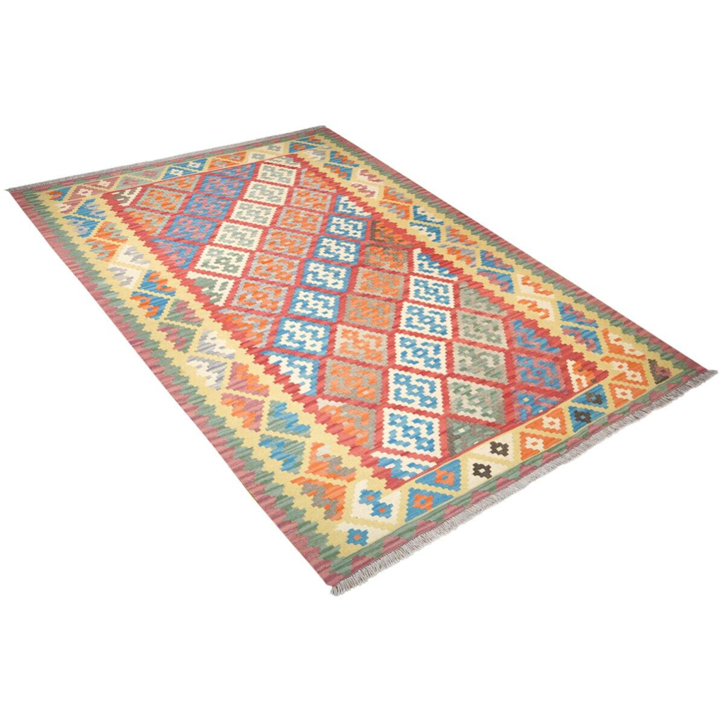 PersaTepp Teppich Kelim Gashgai gelb B/H/L: ca. 182x1x253 cm