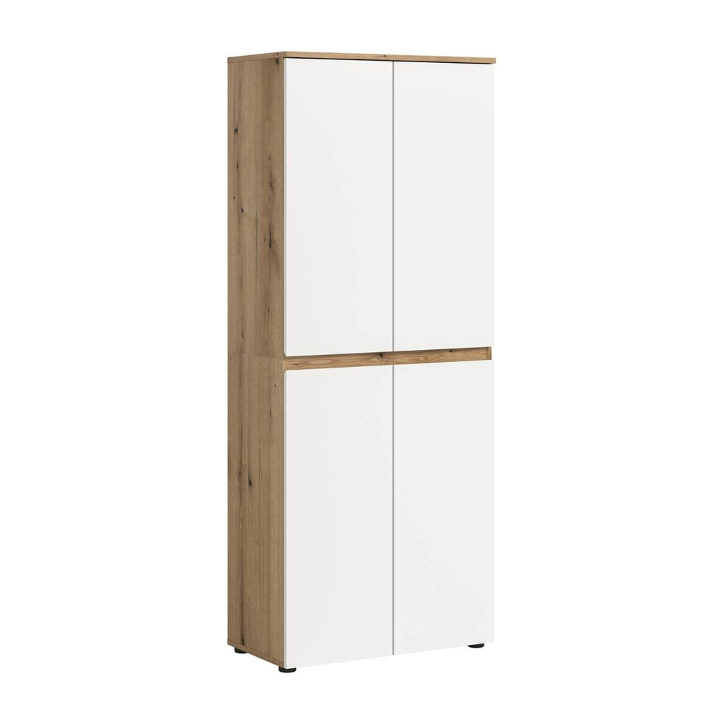 Schrank SCARPA Evoke Oak Nachbildung weiß B/H/T: ca. 70x175x37 cm