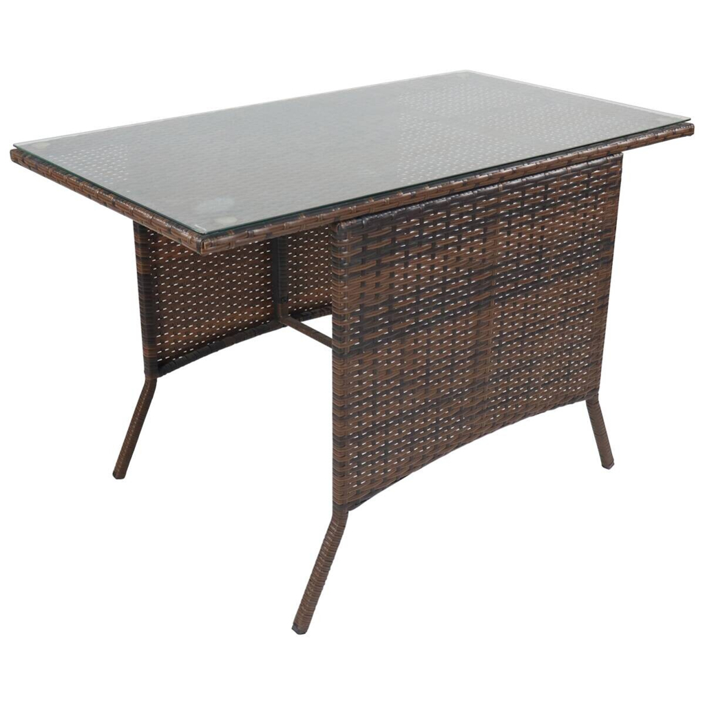 VCM Gartentisch Raloso braun Glas