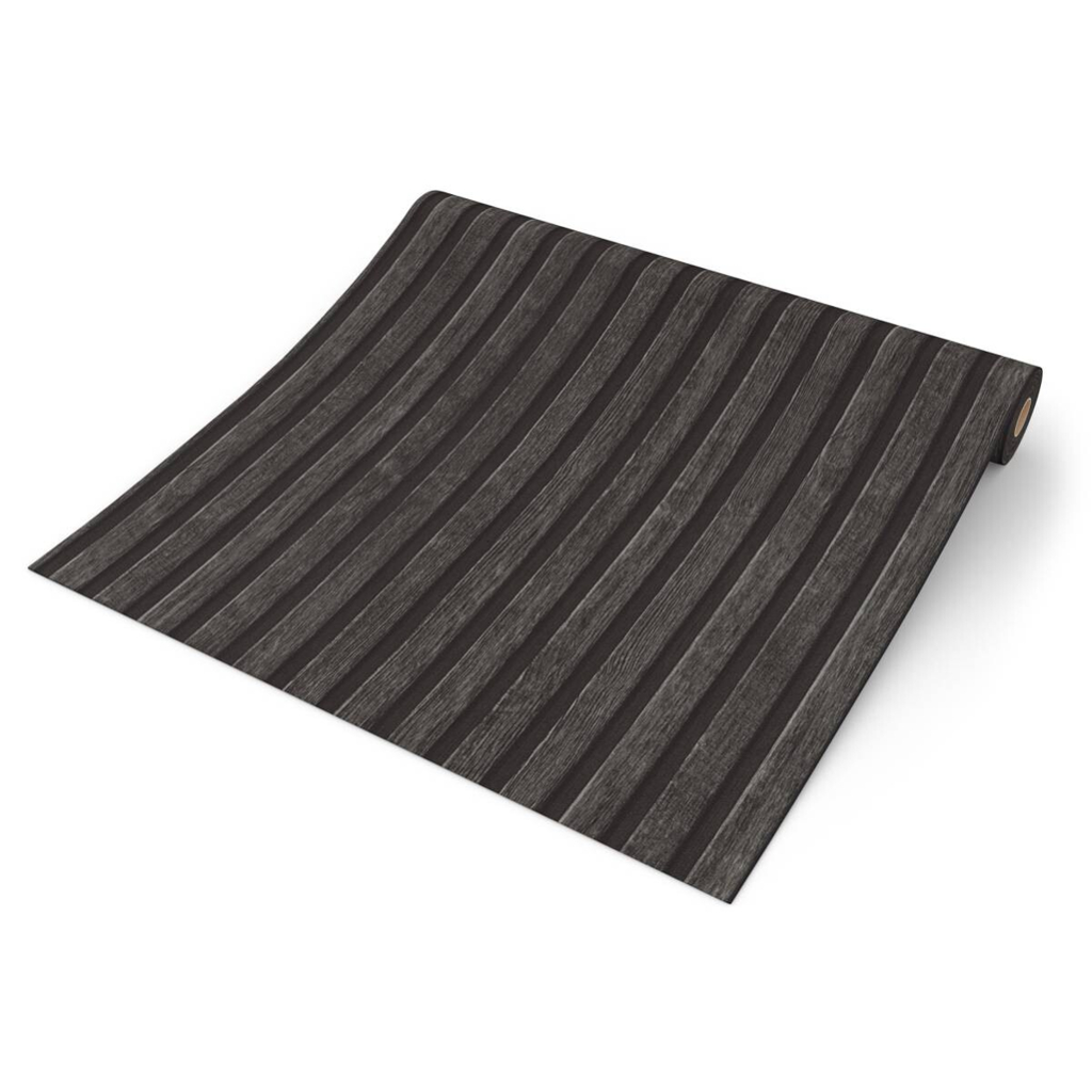 Vliestapete Holzoptik grau schwarz B/L: ca. 53x1005 cm