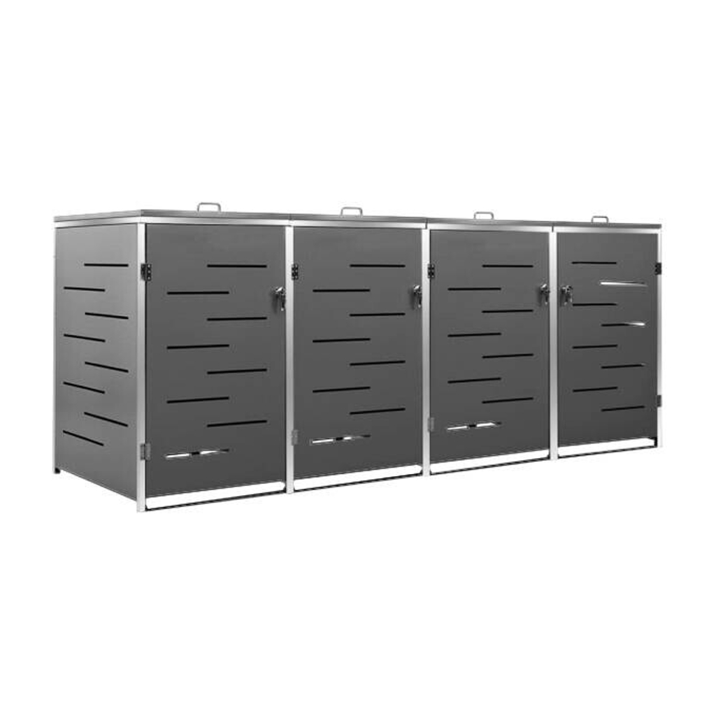 vidaXL Mülltonnenbox anthrazit