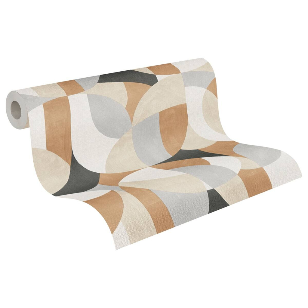 A.S.Creation Vliestapete schwarz beige B/H/D: ca. 53x1005x8,6 cm