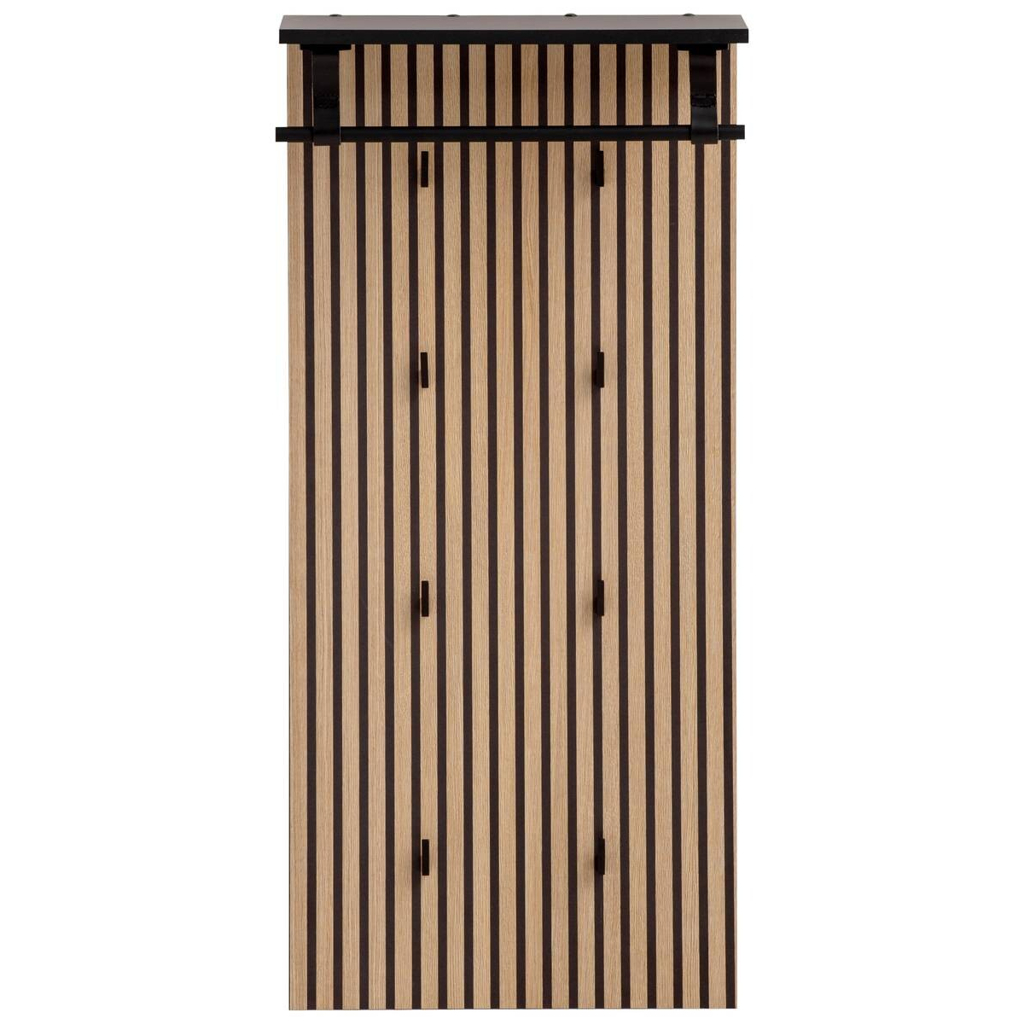 Wandpaneel Hank schwarz matt B/H/T: ca. 50x110,6x20,9 cm