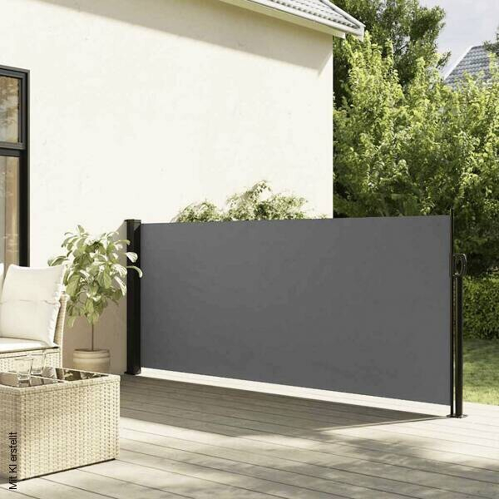 vidaXL Seitenmarkise anthrazit B/H/T/L: ca. 120x120x500x500 cm