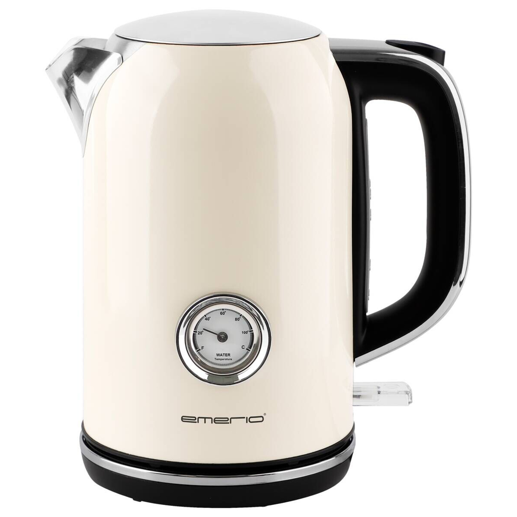 Emerio Wasserkocher WK-133282.4 creme Edelstahl B/H/L: ca. 15,6x26x23,5 cm ca. 1,7 l