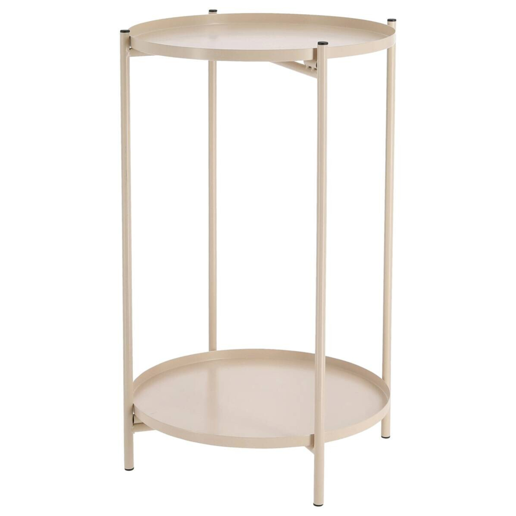 cepewa Beistelltisch taupe Eisen B/H/T: ca. 28x48x28 cm