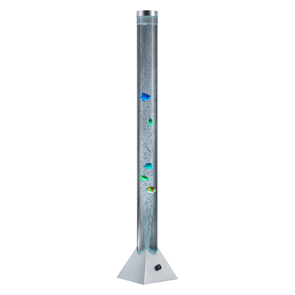 Reality Stehlampe Motion transparent silber Kunststoff B/H/T/D: ca. 21x130x21x10 cm