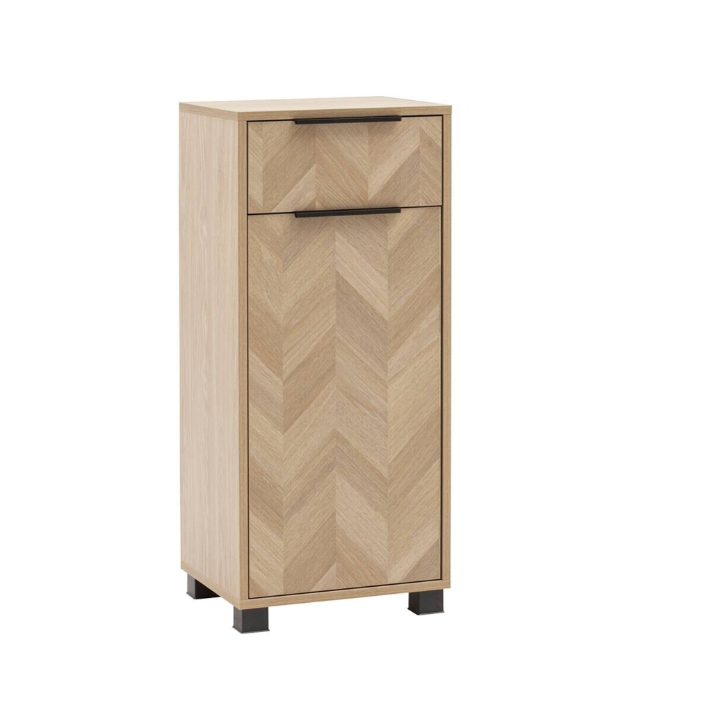 Highboard Piazza Eiche Nachbildung B/H/T: ca. 40,3x90,9x33,05 cm
