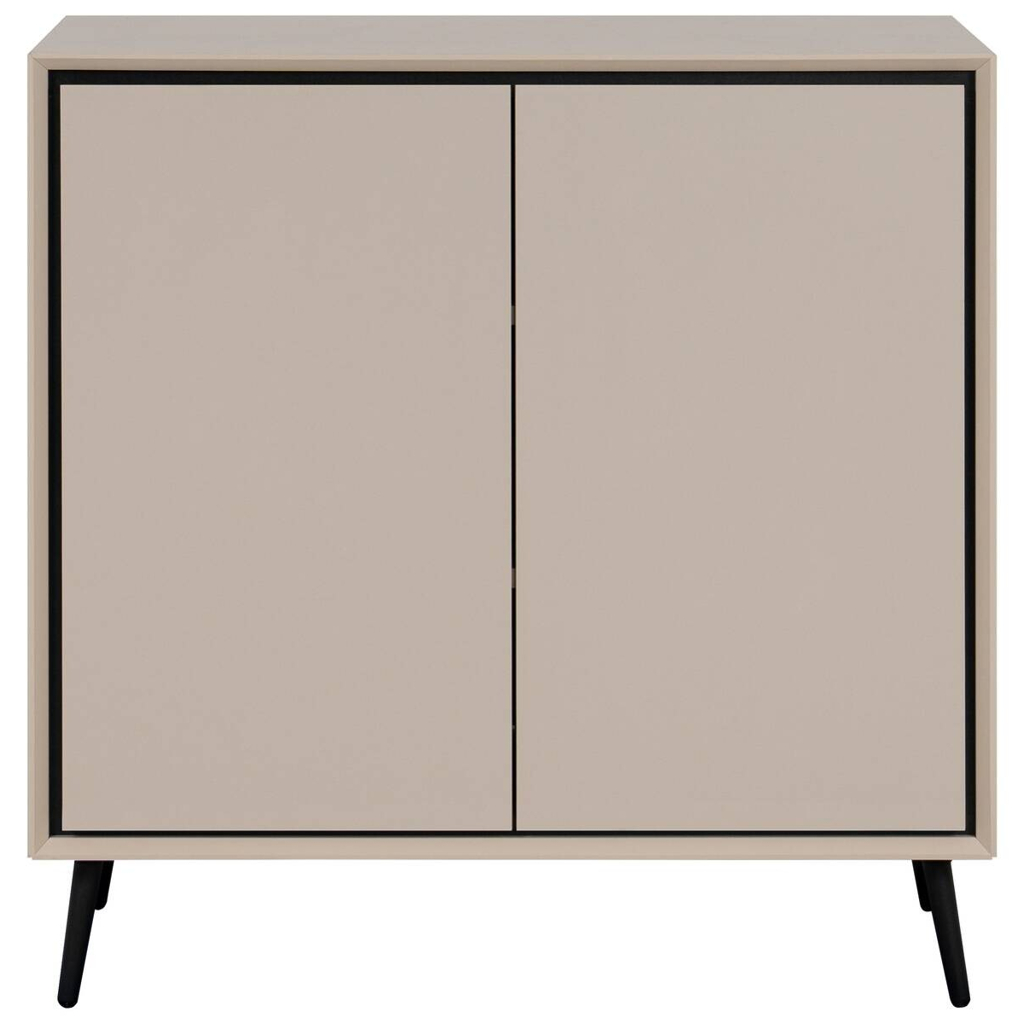 Kommode Arona sand schwarz B/H/T: ca. 90x90x38 cm