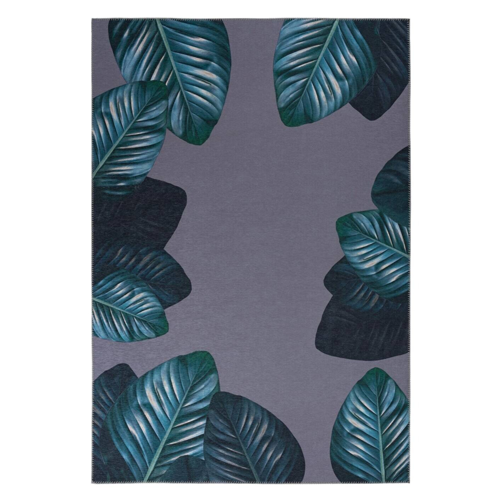 Kenda Sand Flachgewebeteppich Tropical 125 schwarz B/L: ca. 130x190 cm