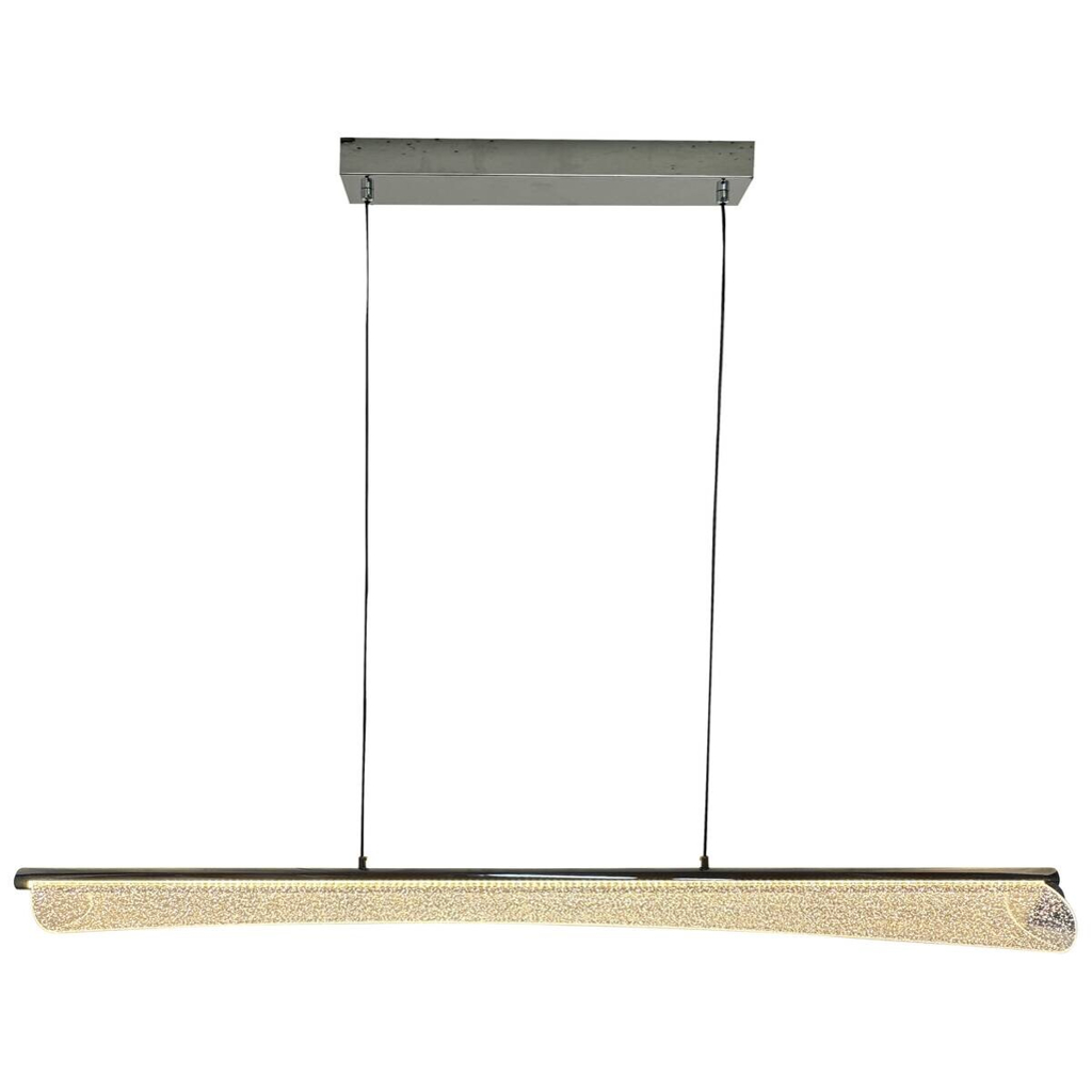 POCOline LED-Pendelleuchte Darcy Acryl Metall B/H/L: ca. 13x120x120 cm
