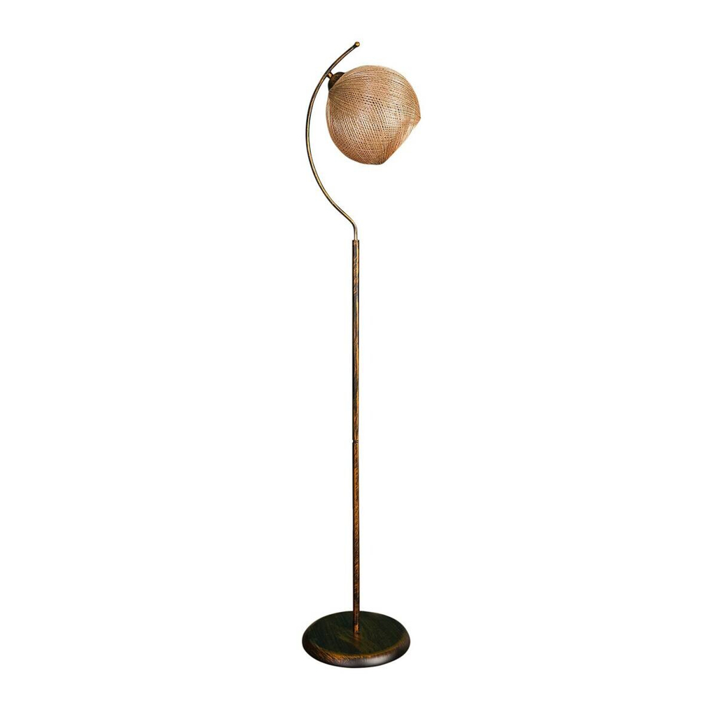 Opviq Stehlampe schwarz gold Metall B/H/T/L/D: ca. 30x165x30x30x30 cm E27 1 Brennstellen