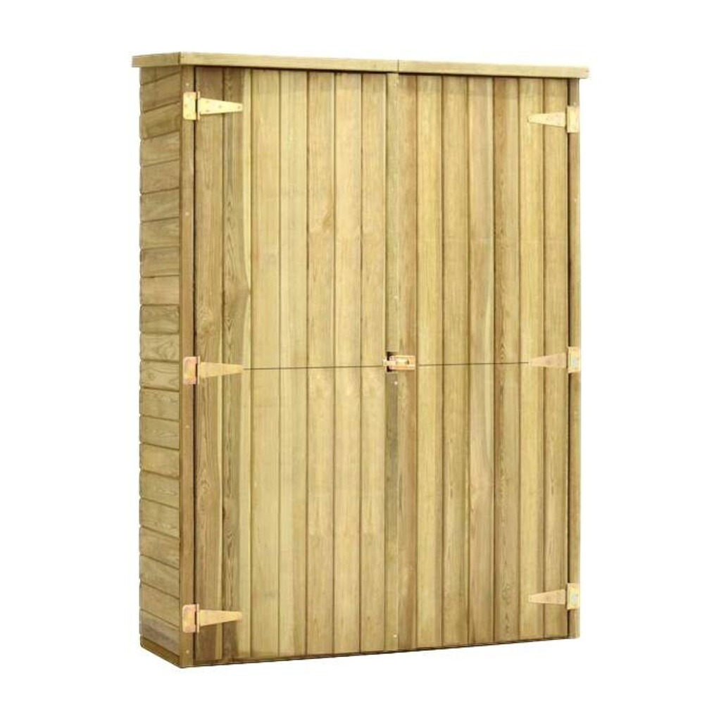vidaXL Geräteschuppen braun B/H/T: ca. 123x171x50 cm