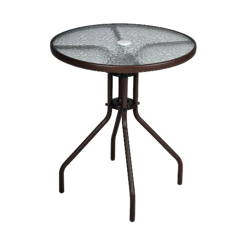 VCM Bistrotisch dunkelbraun Stahl H/D: ca. 72x60 cm