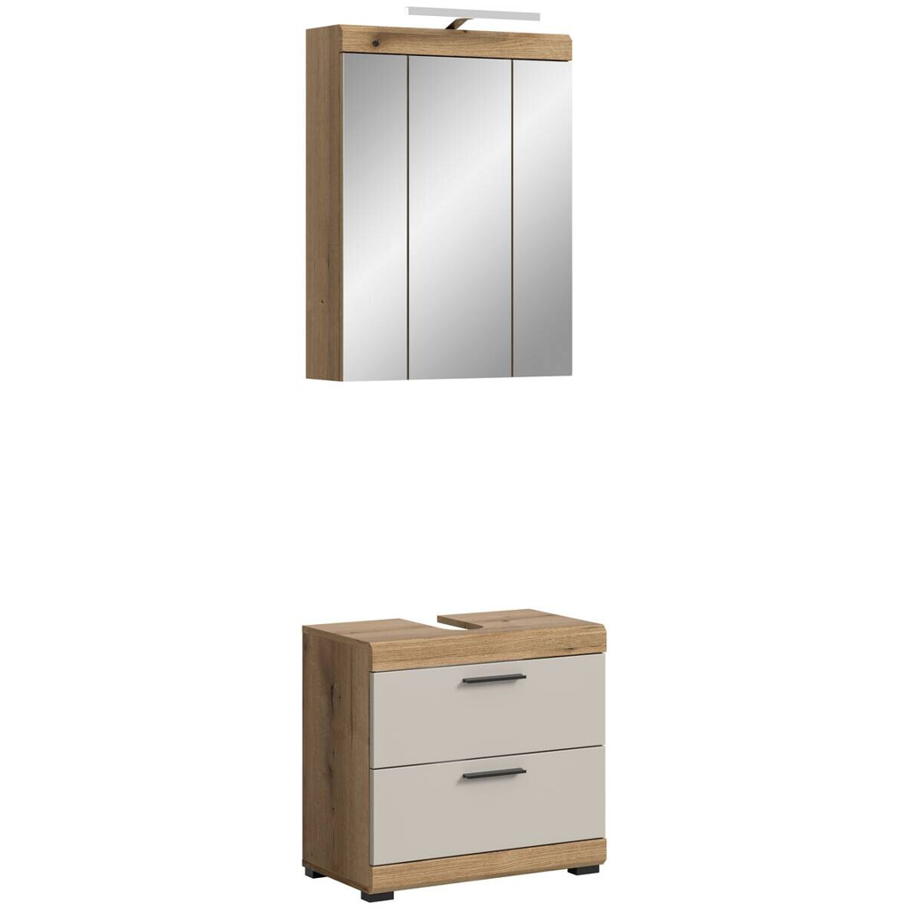 Badezimmer-Set Scout Evoke Oak Nachbildung Kaschmirgrau Nachbildung B/H/T: ca. 60x191x34 cm