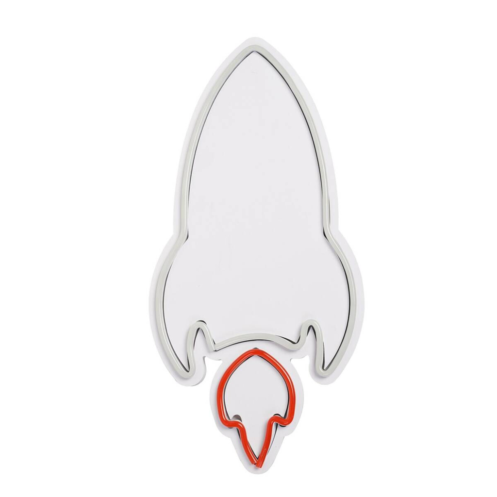 Opviq LED-Wandleuchte rot weiß PVC B/H/T/L: ca. 20x40x2x20 cm