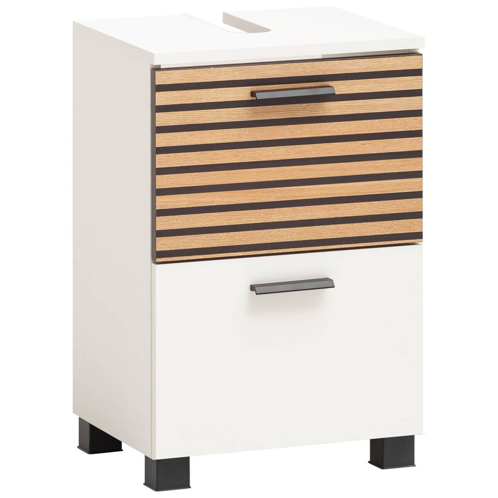Waschbeckenunterschrank Katta weiß matt B/H/T: ca. 40,2x60,8x35 cm