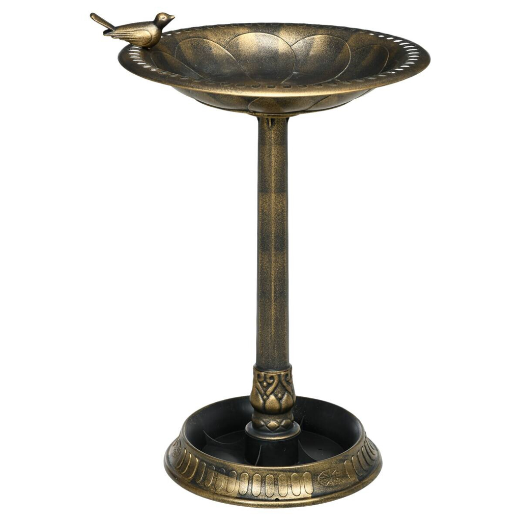Outsunny Vogeltränke bronze Kunststoff B/H/L: ca. 50x72x50 cm