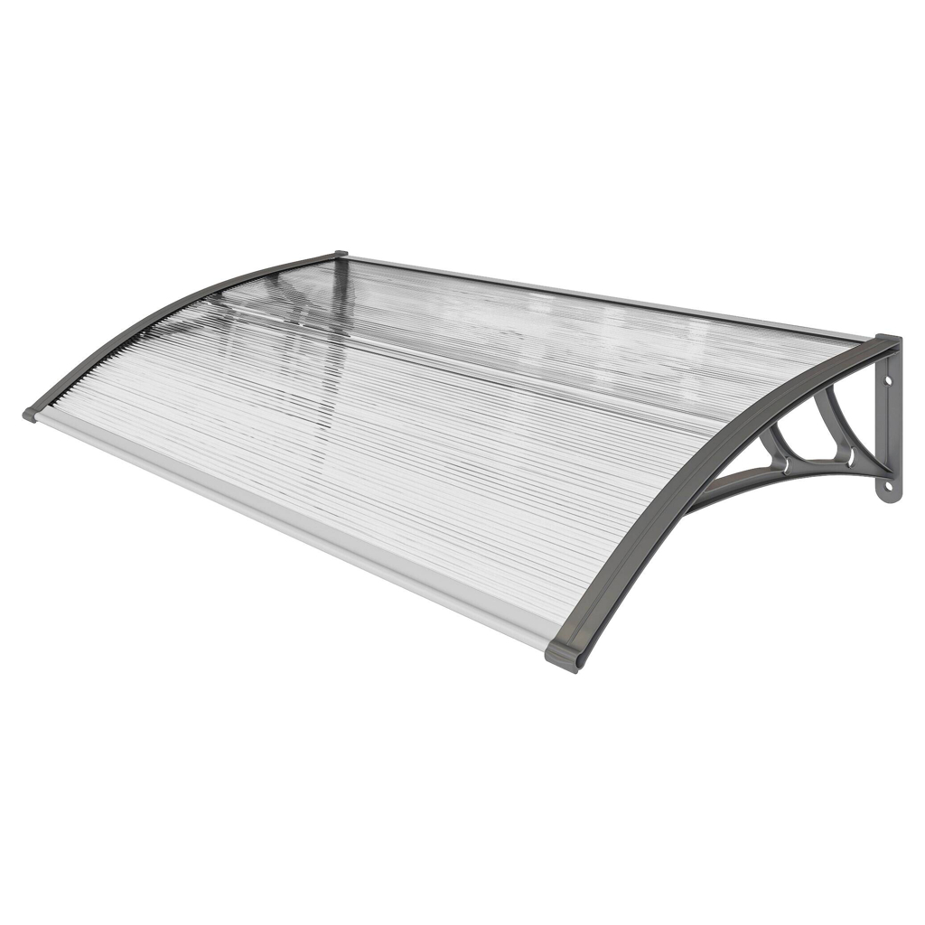 Outsunny Pultvordach transparent B/H/L: ca. 60x18x110 cm