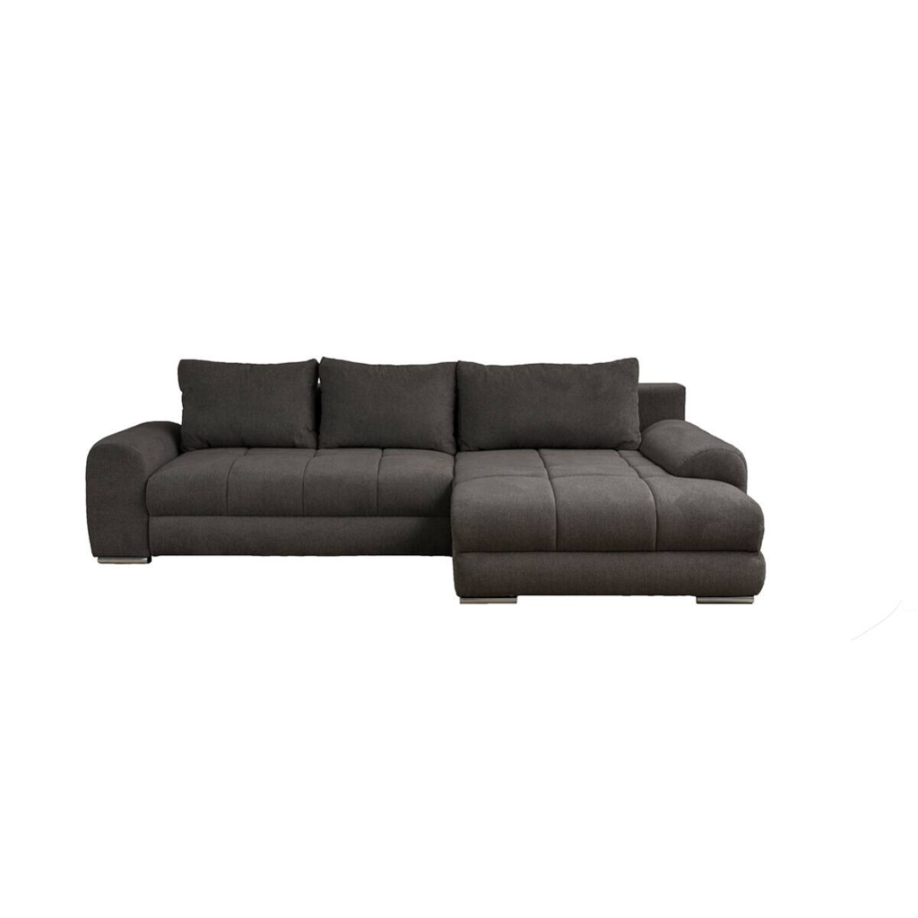 Ecksofa mit Bettfunktion und Bettkasten Lorenz braun Microfaser B/H/T: ca. 284x74x180 cm