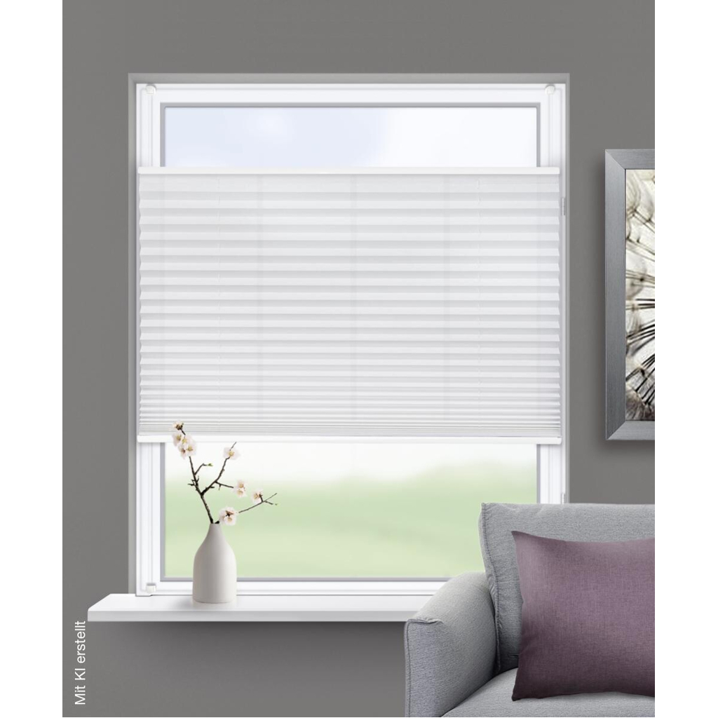ACUS design collection Spannplissee weiß B/L: ca. 60x130 cm