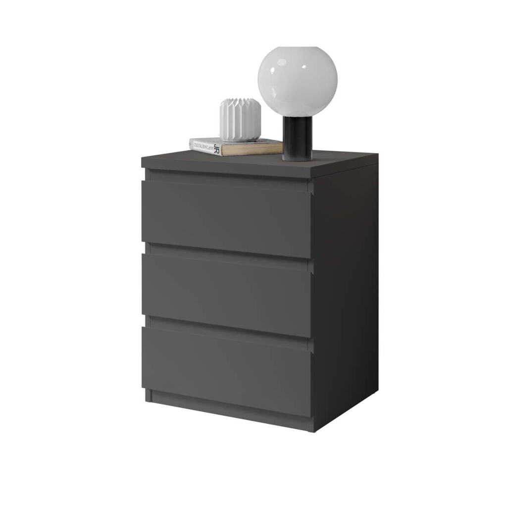 Nachtkonsole Olli Graphit B/H/T: ca. 45x61x38 cm
